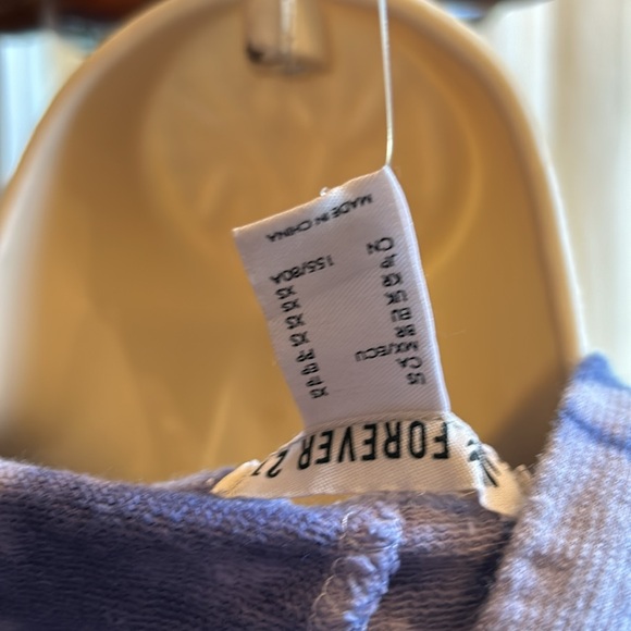 Forever 21 Navy Cropped Hoodie - Picture 3 of 4